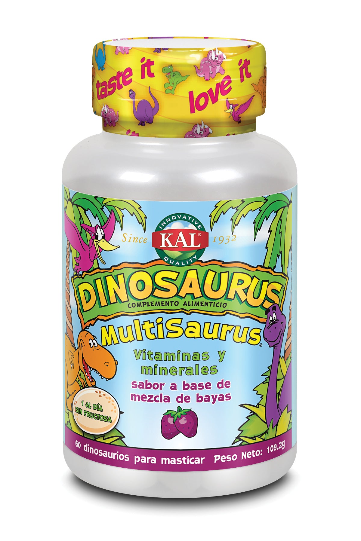 MULTISAURUS (VITAMINAS Y MINERALES) 60 CARAMELOS MASTICABLES KAL