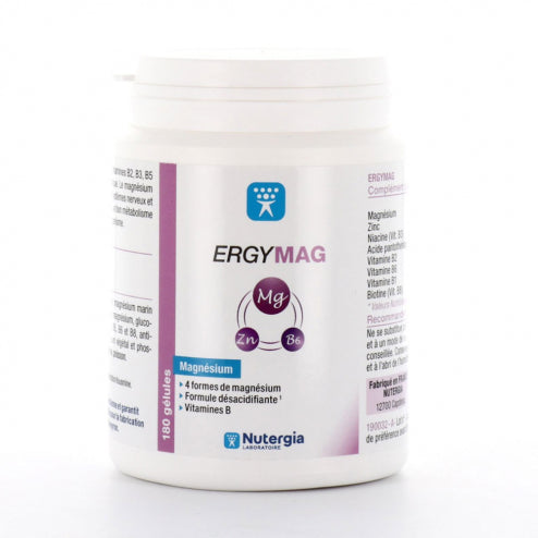 MAGNESIO Y VITAMINAS B - ERGYMAG 100 CÁPSULAS NUTERGIA
