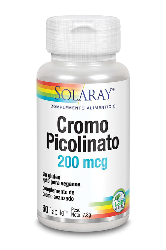 COMPRA CROMO PICOLINATO SOLARAY - HERBOLARIO ONLINE VIDAMASSANA